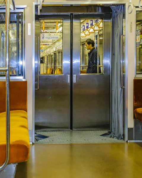 Subway Train Interior, Токио, Япония — стоковое фото