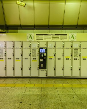 Tokyo, Station, Japonya'daki dolaplar
