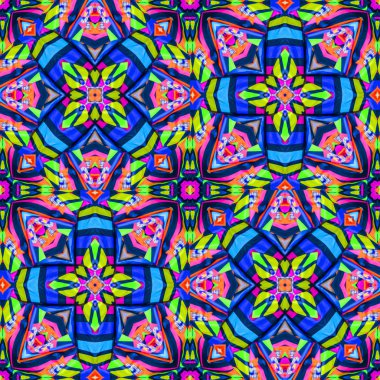 Renkli dikişsiz desen mozaik