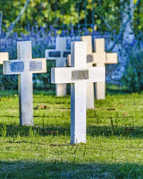Crosses at Small Cemetery, Montevideo, Uruguay