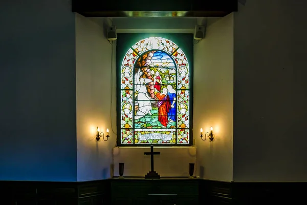 Chapel Interior, Small Cemetry, Montevideo, Уругвай — стоковое фото