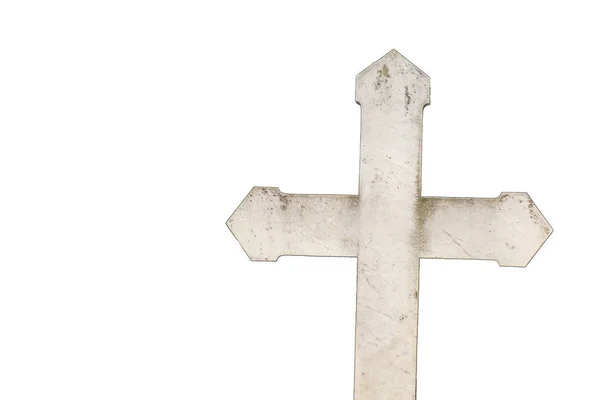 Witte kruis geïsoleerde foto — Stockfoto