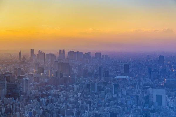 Tokyo Aerial City Sunset View — Φωτογραφία Αρχείου