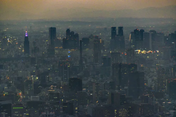 Tokyo Aerial City Night View — Φωτογραφία Αρχείου