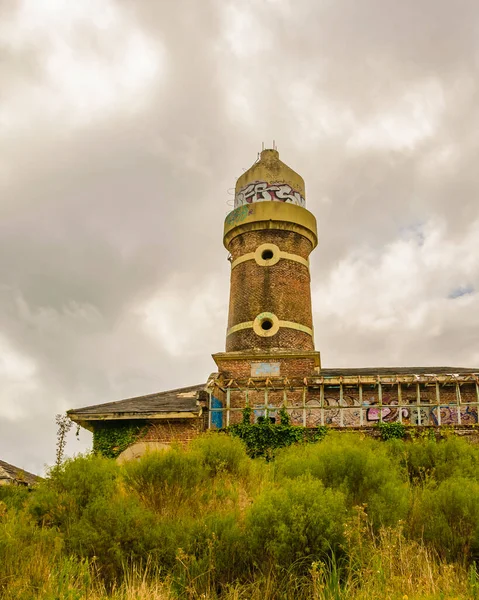 Εξωτερική Άποψη Του Εγκαταλελειμμένου Αρχοντικού Φάρο Punta Del Este Uruguay — Φωτογραφία Αρχείου