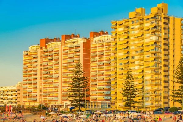 Punta Del Este Uruguay Febrero 2020 Escena Verano Concurrida Playa — Foto de Stock