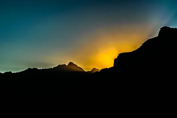 Nachtszene Aconcagua Nationalpark Provinz Mendoza Argentinien — Stockfoto