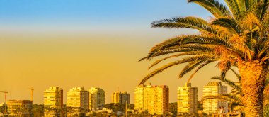 Öğleden sonra şehir manzarası scena Punta del este City, Uruguay