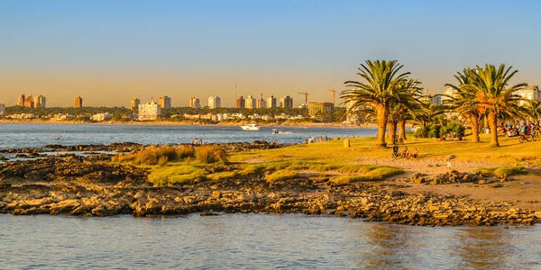 Punta Del Este Uruguay Februari 2020 Kustscène Aan Het Strand — Stockfoto