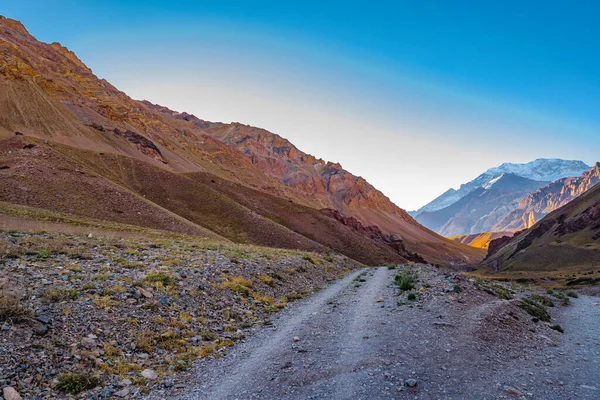 Scène Paysage Aride Parc National Aconcagua Province Mendoza Argentine — Photo