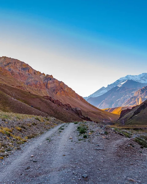 Scène Paysage Aride Parc National Aconcagua Province Mendoza Argentine — Photo