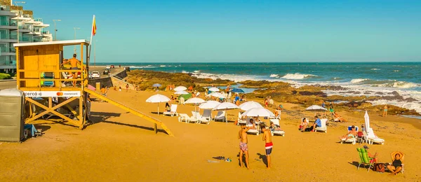 Punta Del Este Uruguay Febbraio 2020 Scena Estiva Sulla Spiaggia — Foto Stock