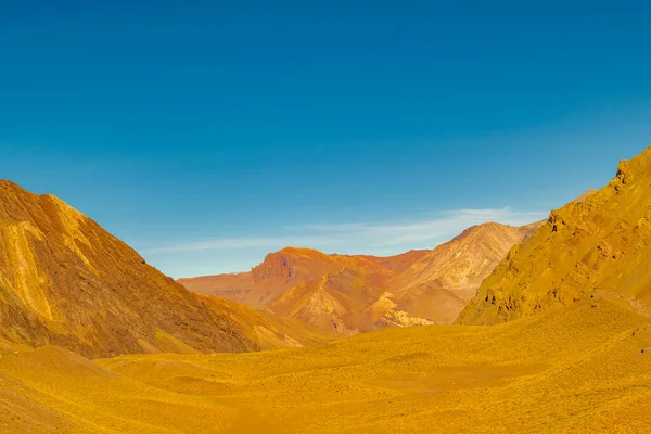 Arid Landschaft Szene Aconcagua Nationalpark Provinz Mendoza Argentinien — Stockfoto