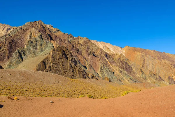 Arid Landscape Scene Aconcagua National Park Mendoza Province Argentina — Stock Photo, Image