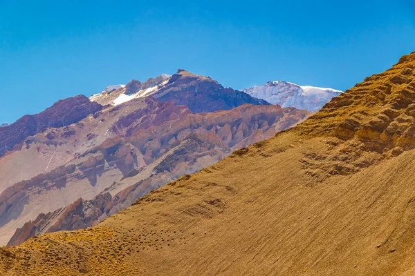 Scène Paysage Aride Parc National Aconcagua Province Mendoza Argentine — Photo