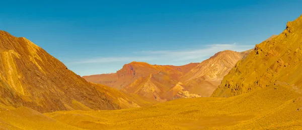 Arid Landschaft Szene Aconcagua Nationalpark Provinz Mendoza Argentinien — Stockfoto