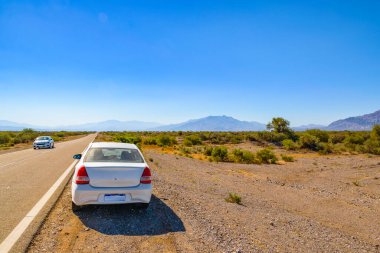 Kurak arazide otoyol, San Juan vilayeti, Arjantin