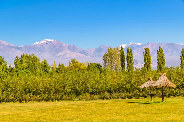 Peaceful countryside landscape scene at san juan province, argentina