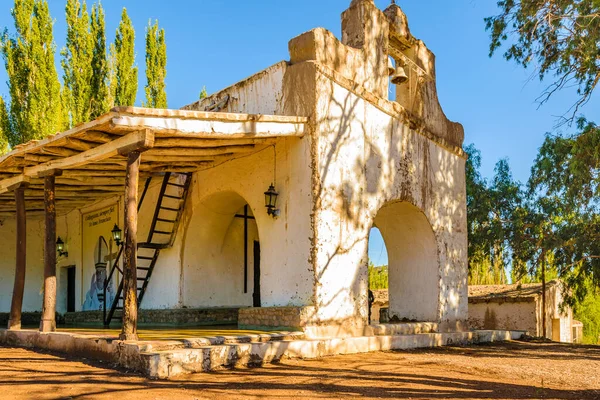 Exterieur Uitzicht Oude Jezuïeten Parochie Gelegen Calingasta Stad Provincie San — Stockfoto