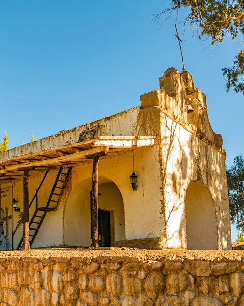 Eski Kilisesinin Dış Görünüşü Calingasta Kasabası San Juan Vilayeti Arjantin — Stok fotoğraf