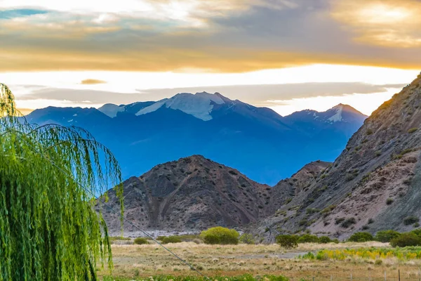 Lege Landschap Scène Leoncito Nationaal Park Calingasta District San Juan — Stockfoto