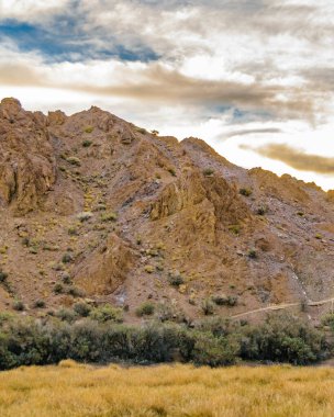 El Leoncito Milli Parkı, Calingasta Bölgesi, San Juan Bölgesi, Arjantin 'deki boş manzara.