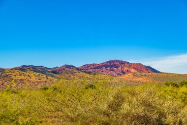 Talampaya Ulusal Parkı 'ndaki gündüz manzarası, la rioja bölgesi, Arjantin