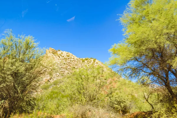 Arid Sziklás Táj Hegyek Jelenet San Juan Tartományban Argentina — Stock Fotó