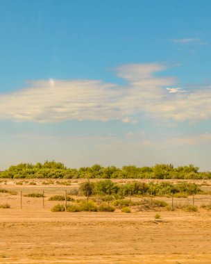 San Juan, Arjantin 'deki kırsal bölge güneşli gün manzarası