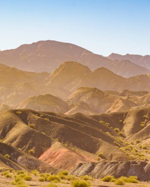 San Juan, Arjantin 'deki kırsal bölge güneşli gün manzarası