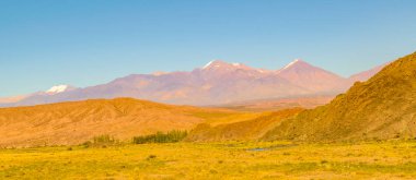 San Juan, Arjantin 'deki kırsal bölge güneşli gün manzarası