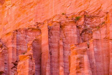 Talampaya Ulusal Parkı 'ndaki gündüz manzarası, la rioja bölgesi, Arjantin