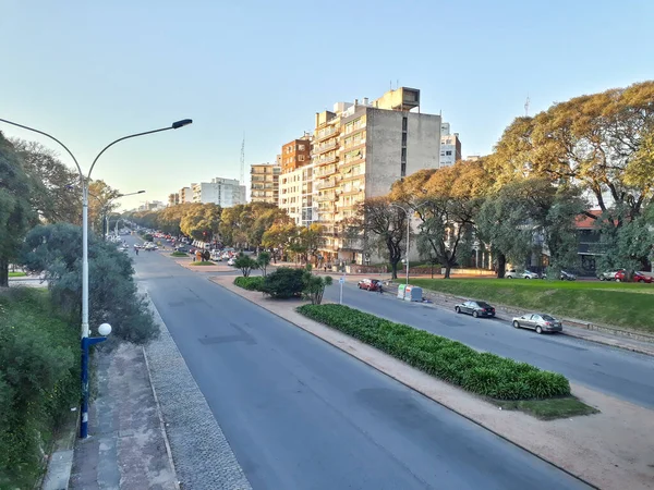 Městská Scéna Artigas Boulevar Jedna Hlavních Cest Montevideo City Uruguay — Stock fotografie