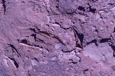 Talampaya Ulusal Parkı 'nın kuru zemin dokusu, La Rioja Eyaleti, Arjantin