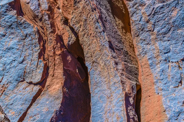 Skalista Faktura Parku Narodowego Talampaya Prowincja Rioja Argentyna — Zdjęcie stockowe