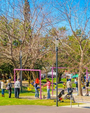 MONTEVIDEO, URUGUAY, AĞUSTOS - 2020 Punta Carretas Mahallesi, Montevideo Şehri, Uruguay