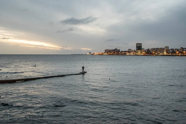 Coastal Urban Scene Parque Rodo Neighborhood Montevideo City Uruguay — Stock Photo, Image