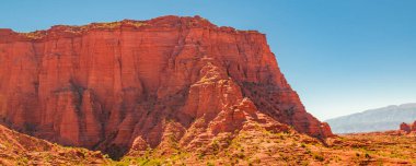 Talampaya Ulusal Parkı 'ndaki gündüz manzarası, la rioja bölgesi, Arjantin