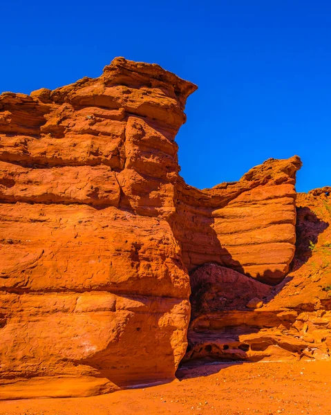 Dia Paisagem Cena Talampaya Parque Nacional Rioja Província Argentina — Fotografia de Stock