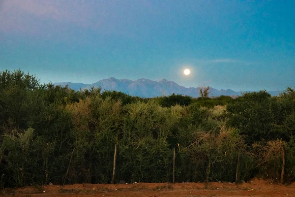 Paisaje Lunar Oscuro Nocturno Provincia Rioja Argentina — Foto de Stock