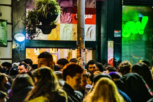 Montevideo Uruguai Setembro 2020 Celebração Desfile Diversidade Cenas Noturnas Cidade — Fotografia de Stock