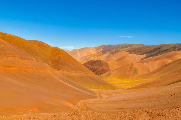 Schöne Farbige Berge Und Landschaft Brava Lagune Reserve Rioja Provinz — Stockfoto