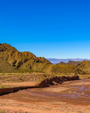 Brava lagün rezervindeki güzel puna ve andean manzarası, la rioja vilayeti, Arjantin