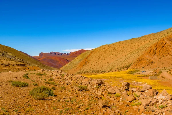 Brava lagün rezervindeki güzel puna ve andean manzarası, la rioja vilayeti, Arjantin