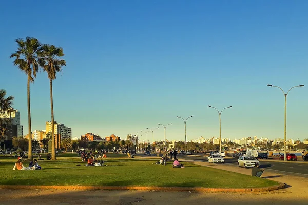Montvevideo Uruguay August 2020 Міський Прибережний День Місті Монтевідео Уругвай — стокове фото