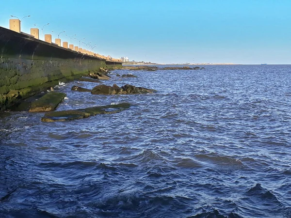 Stadtküstenszene Der Stadt Montevideo Uruguay — Stockfoto