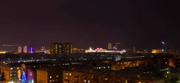 Cheboksary Užívat Večer Ledna Výšky Pater — Stock fotografie