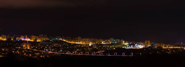 Cheboksary Tomada Noche Del Enero Desde Una Altura Pisos —  Fotos de Stock