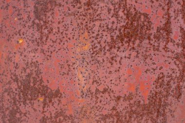 Eski paslı demir levha yüzeyine