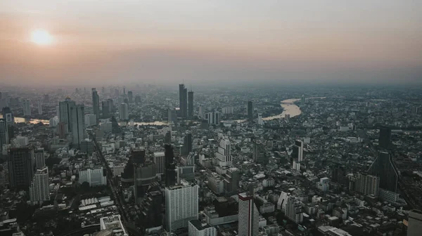 Bangkok Metropolis Ville Drone Photo — Photo